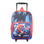 Voir la diapositive 2 : Bagtrotter Sac à dos à roulettes Spiderman Bleu