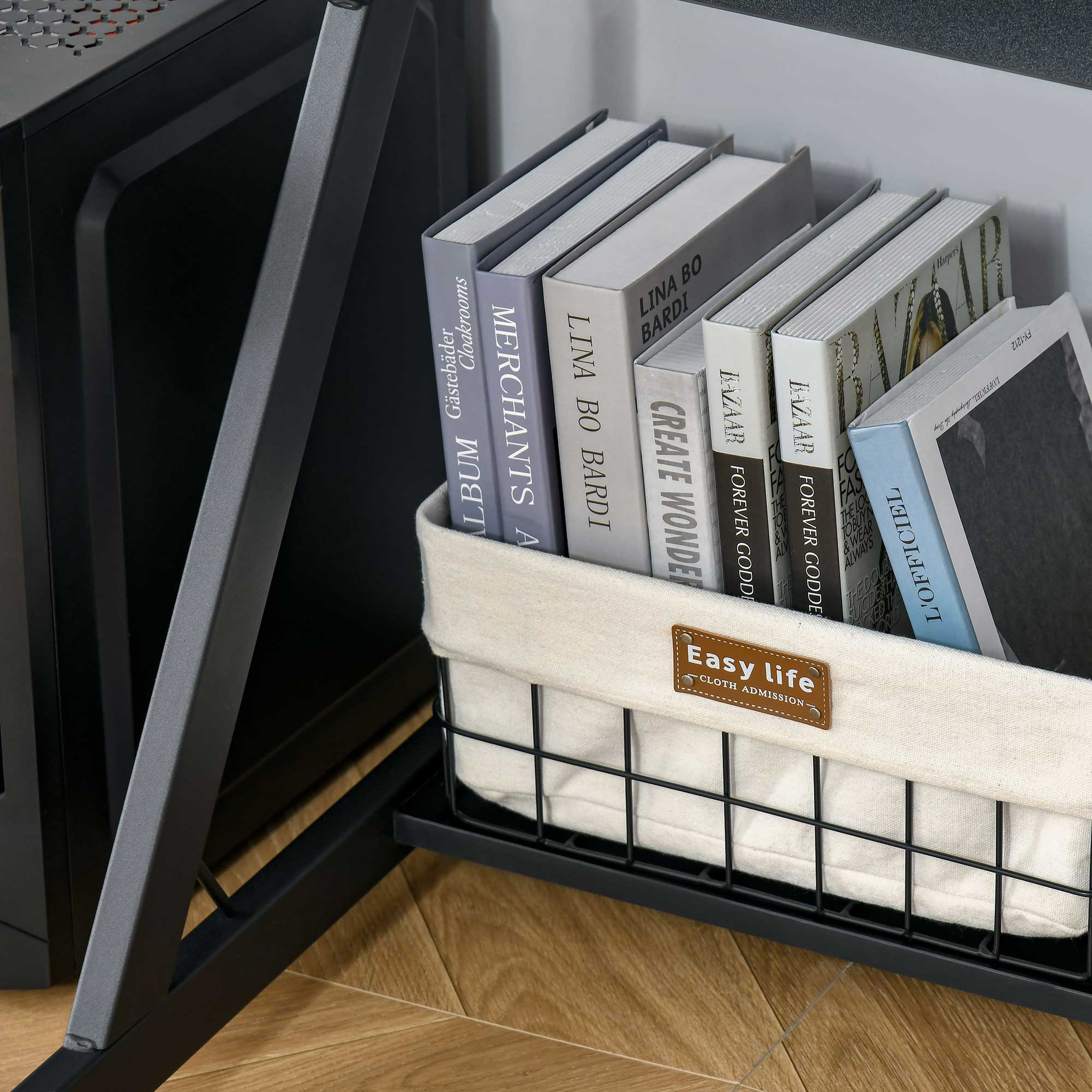 Voir la diapositive 6 : HOMCOM Bureau informatique gamer avec étagères dim. 100L x 60l x 85,5H cm MDF métal noir