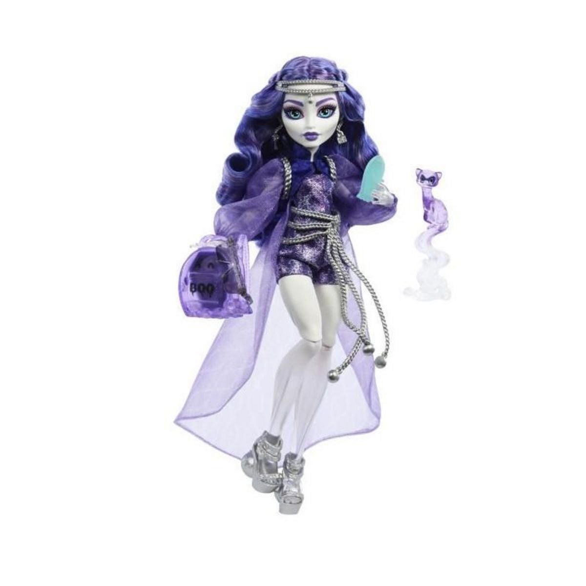 MONSTER HIGH Monster High-Spectra Vondergeist-Poupée, furet Rhuen et accessoires HXH77