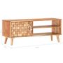 Voir la diapositive 6 : VIDAXL Meuble TV 100x35x40 cm Bois d'acacia massif