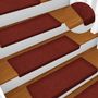 Voir la diapositive 5 : VIDAXL Tapis d'escalier autocollants 30 pcs rouge 65x21x4 cm