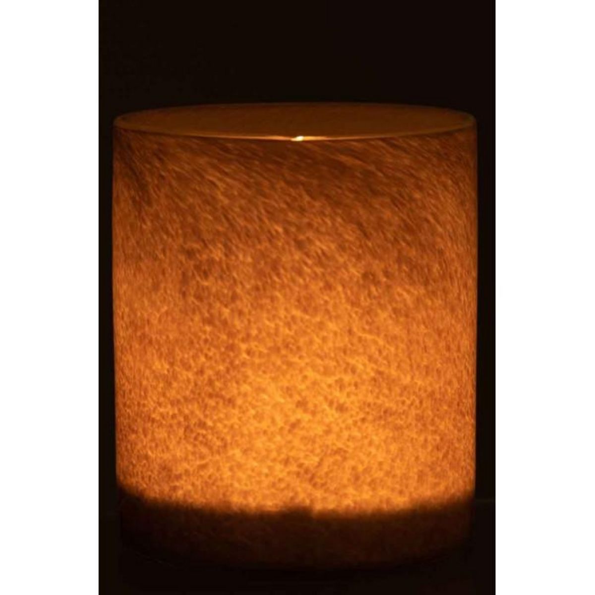 Paris Prix Photophore Design en Verre  Jade  18cm Marron