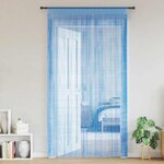 VIDAXL Rideau en fils 2 pcs 140 x 250 cm bleu clair