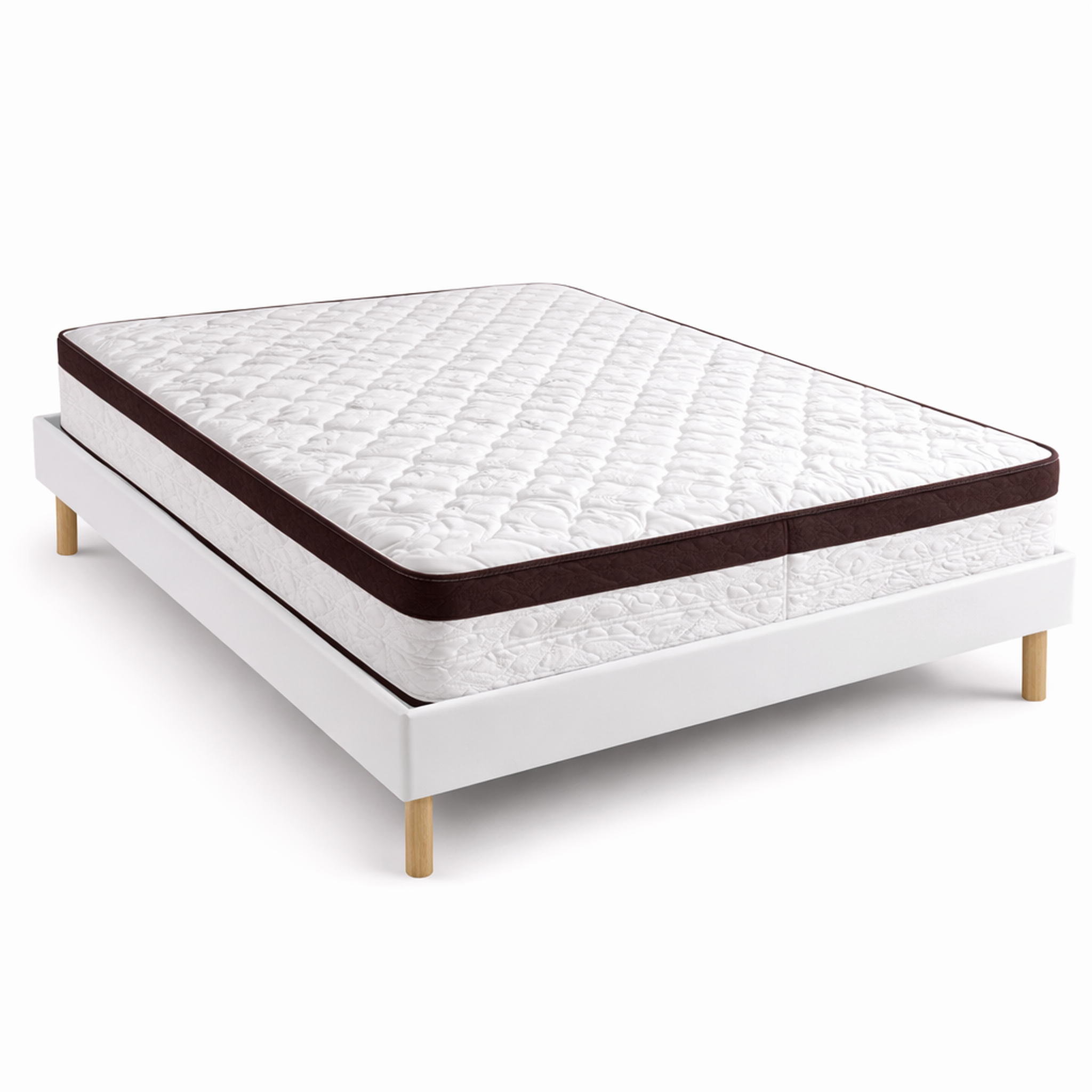 Voir la diapositive 2 : NUITS D'OR Ensemble Sommier Tapissier et Matelas Soutien Très Ferme
