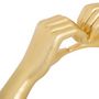 Voir la diapositive 2 : ATMOSPHERA Mains Cœur Déco  Amy  31cm Doré