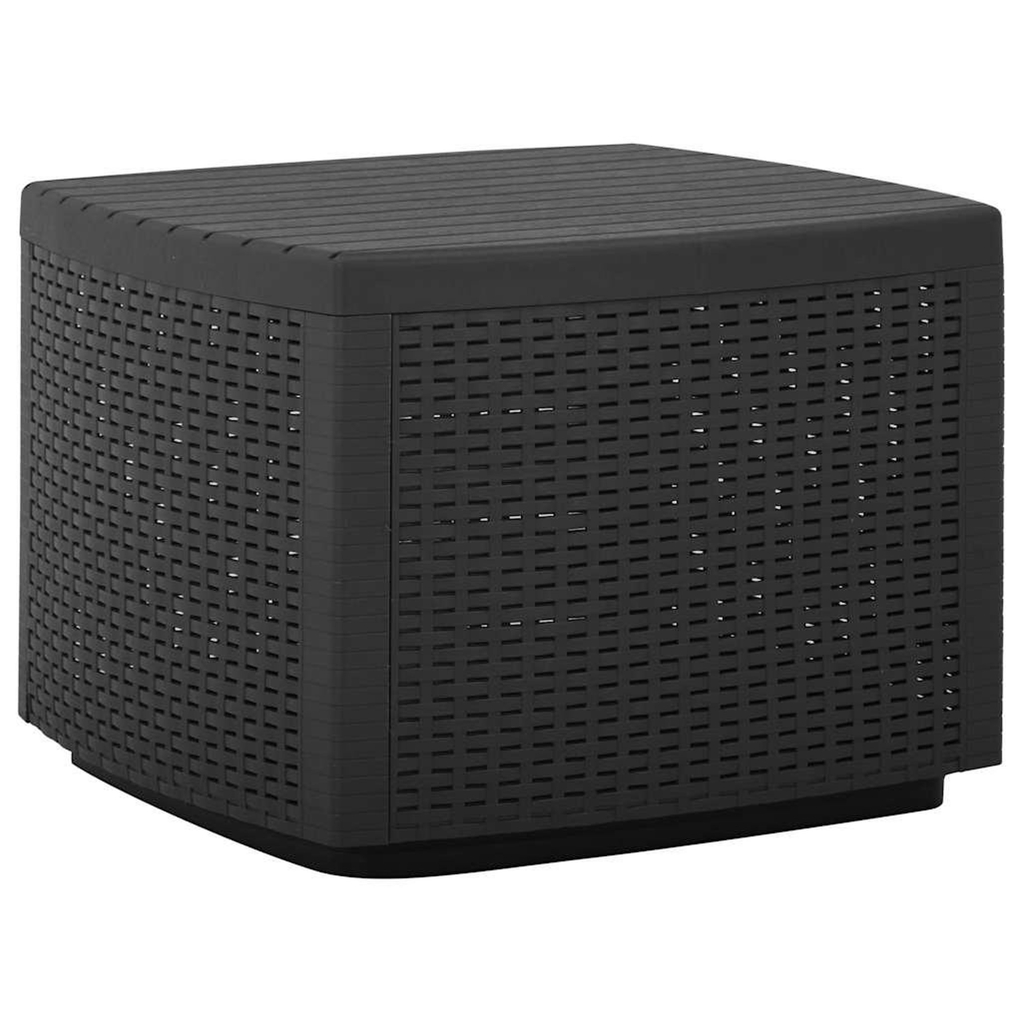 Voir la diapositive 1 : VIDAXL Table de jardin gris 53x53x40 cm plastique