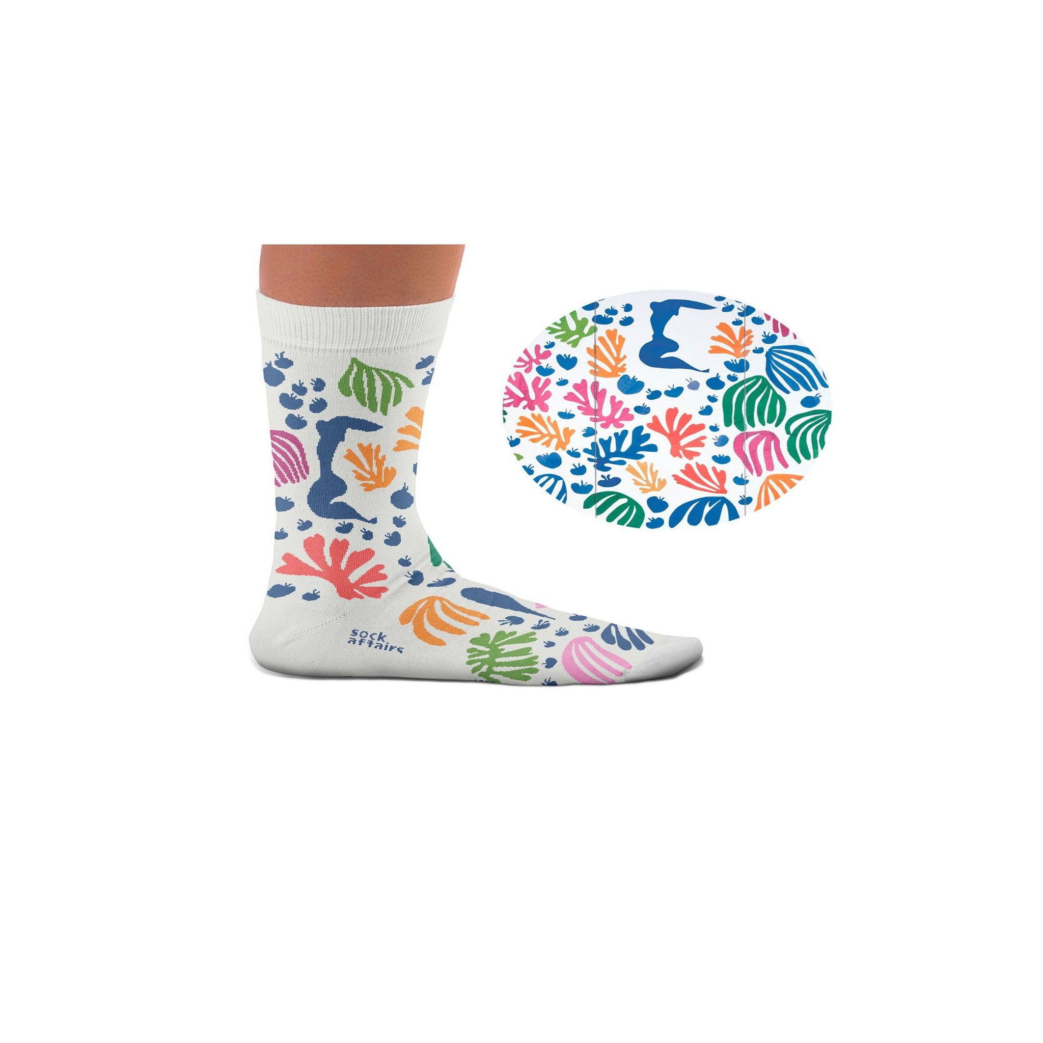 Voir la diapositive 4 : SOCK AFFAIRS Chaussettes la perruche et la sirène, henri matisse