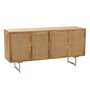 Voir la diapositive 1 : Paris Prix Buffet en Bois 4 Portes  Weaving  170cm Naturel