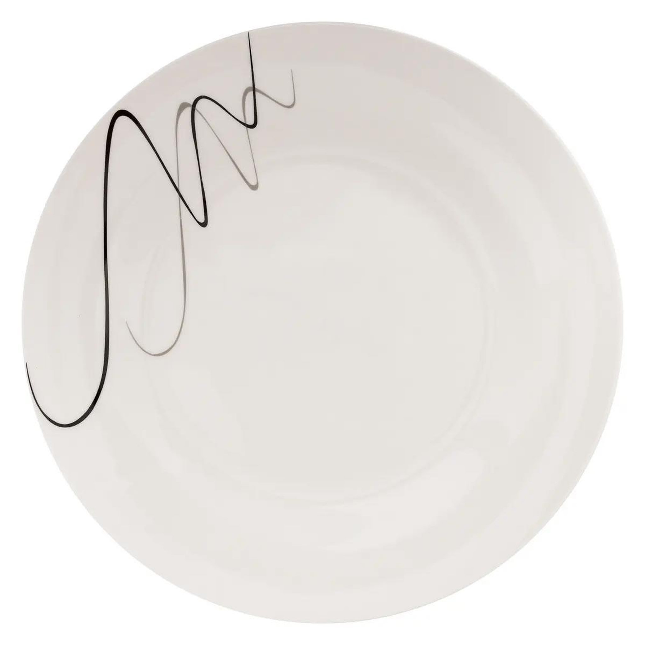 SECRET DE GOURMET Service de table 18 pièces  pablo  26cm blanc & noir