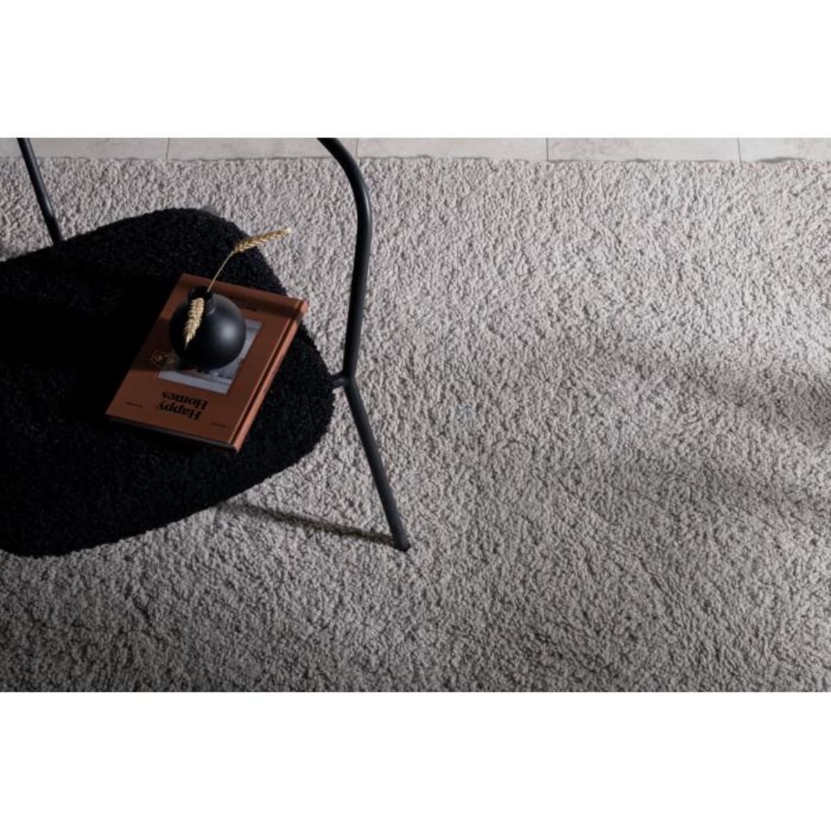 Paris Prix Tapis Déco  Teddy  200x300cm Gris