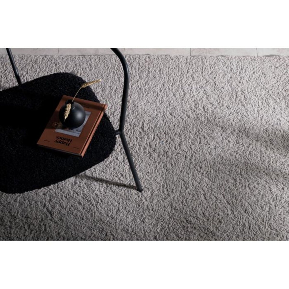 Paris Prix Tapis Déco  Teddy  200x300cm Gris