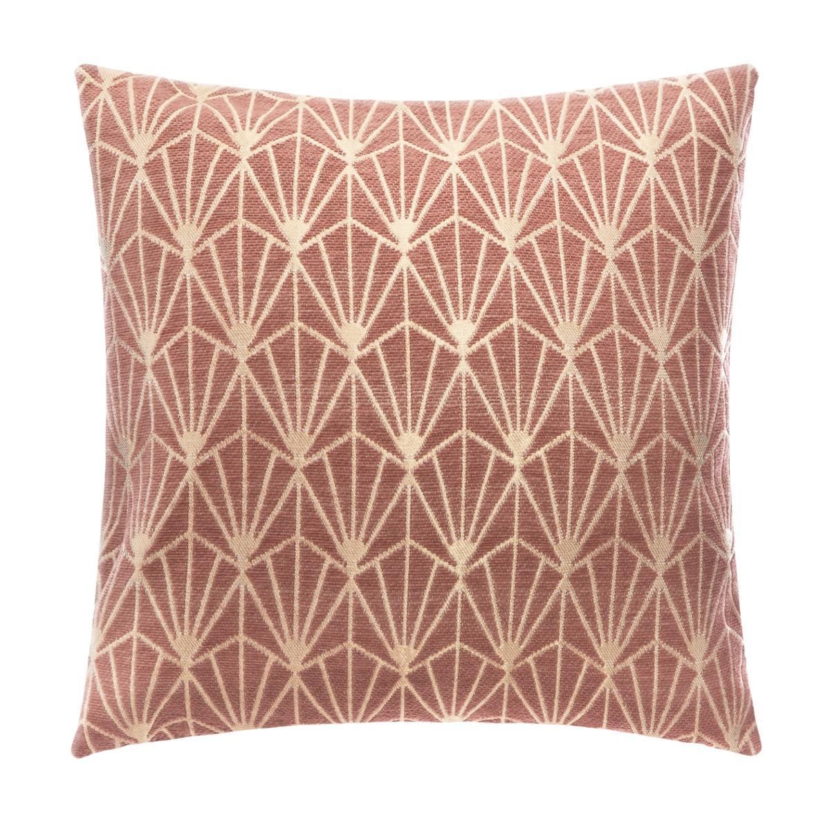 ATMOSPHERA Housse de coussin Rose et Doré ART DECO