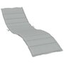 Voir la diapositive 2 : VIDAXL Coussin de chaise longue gris clair melange 200x50x4 cm tissu