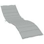 Voir la diapositive 2 : VIDAXL Coussin de chaise longue gris clair melange 200x50x4 cm tissu