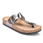 Voir la diapositive 1 : OZABI OZABI Sandales Tong Boucle Nubuck Métal Camel Argent Bronze