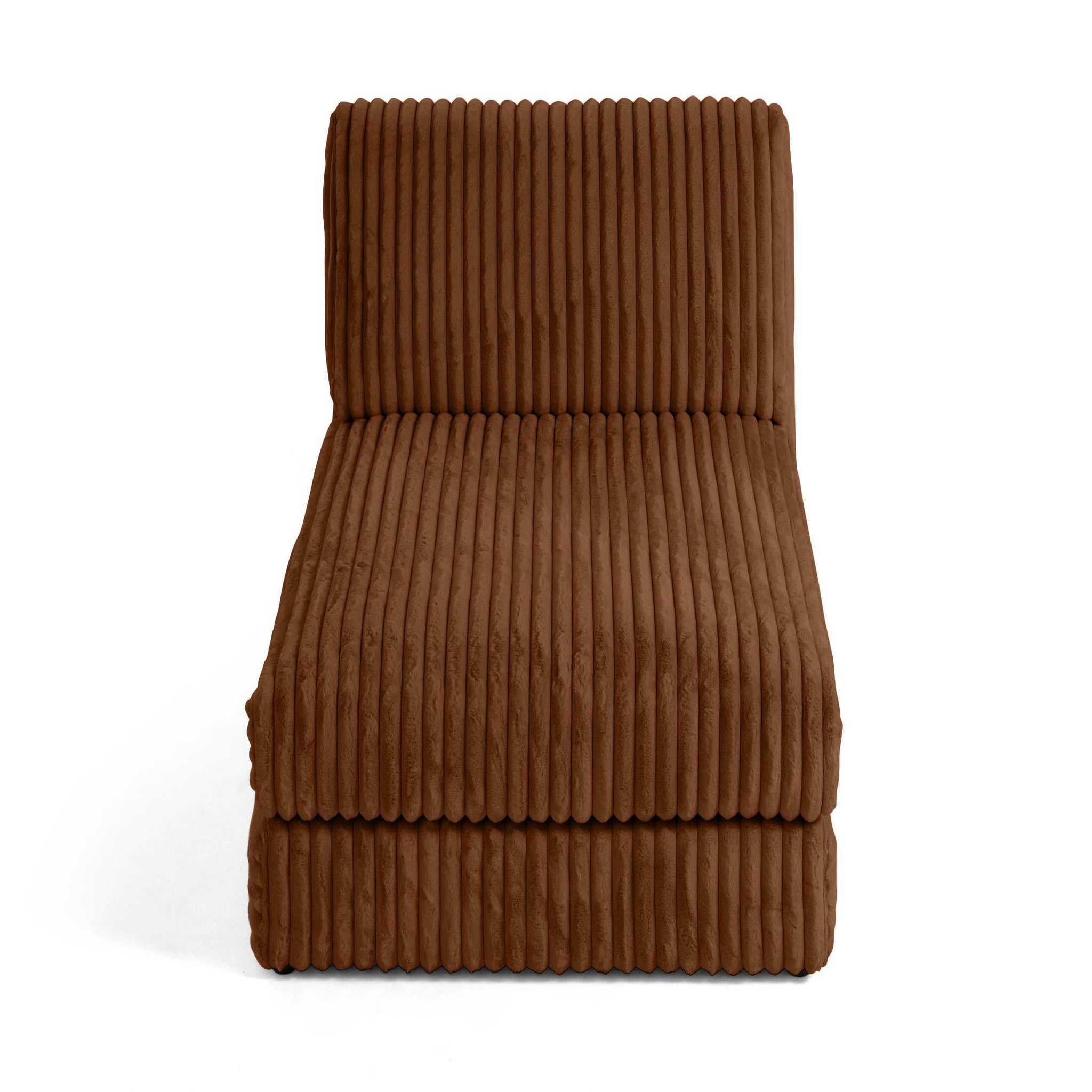 Voir la diapositive 5 : LISA DESIGN Jasper - module méridienne - en fausse fourrure côtelée