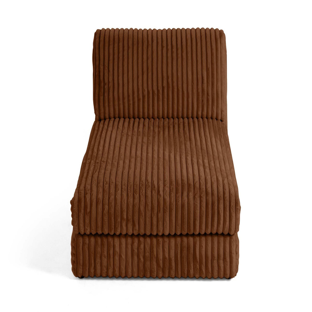 LISA DESIGN Jasper - module méridienne - en fausse fourrure côtelée