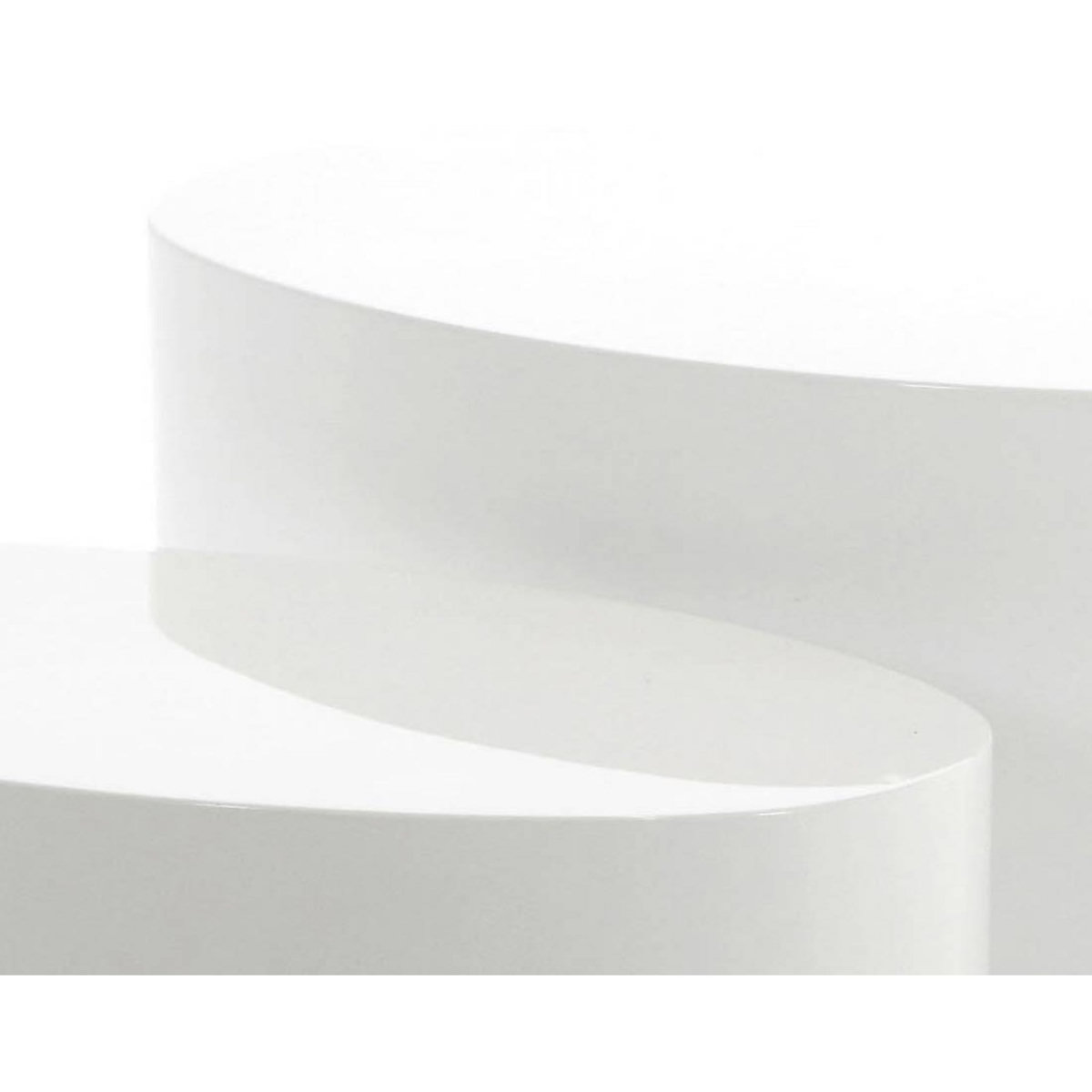 LISA DESIGN Aeryn - lot de 2 tables basses - blanc - 48 et 40 cm