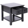 Voir la diapositive 4 : VIDAXL Table d'appoint Noir 40x40x40 cm Bois de Paulownia