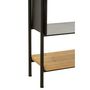 Voir la diapositive 4 : Paris Prix Étagère en Bois  Tina  110cm Noir & Naturel