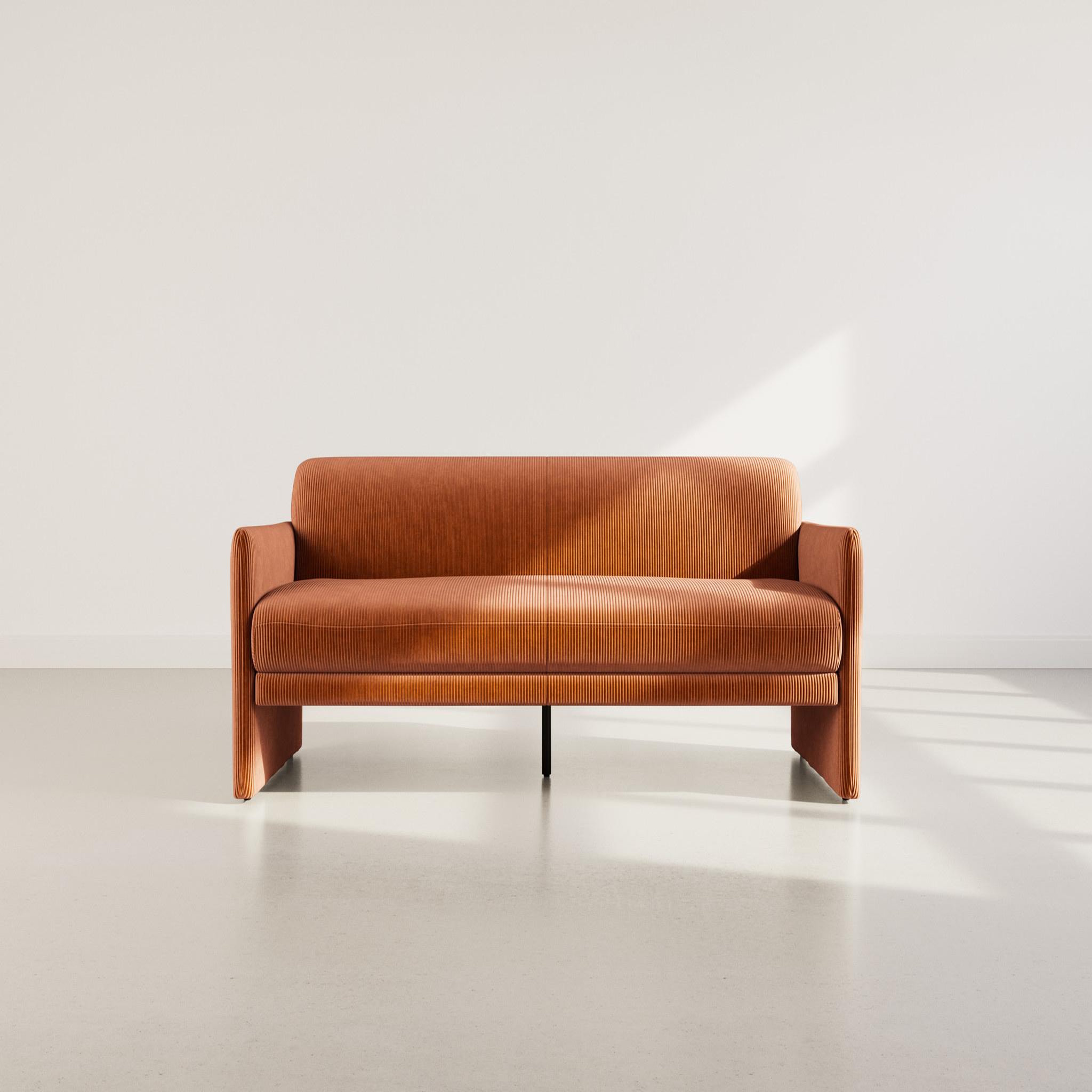 Voir la diapositive 2 : BEST MOBILIER Mathis - canapé convertible clic-clac 3 places en velours côtelé