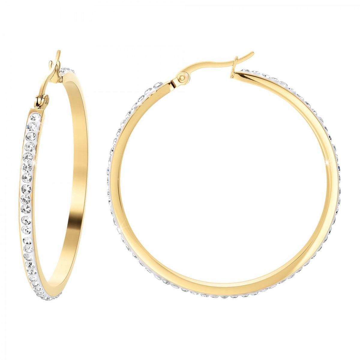 SC BOHEME Boucles d'oreilles créoles en acier inoxydable par SC Bohème