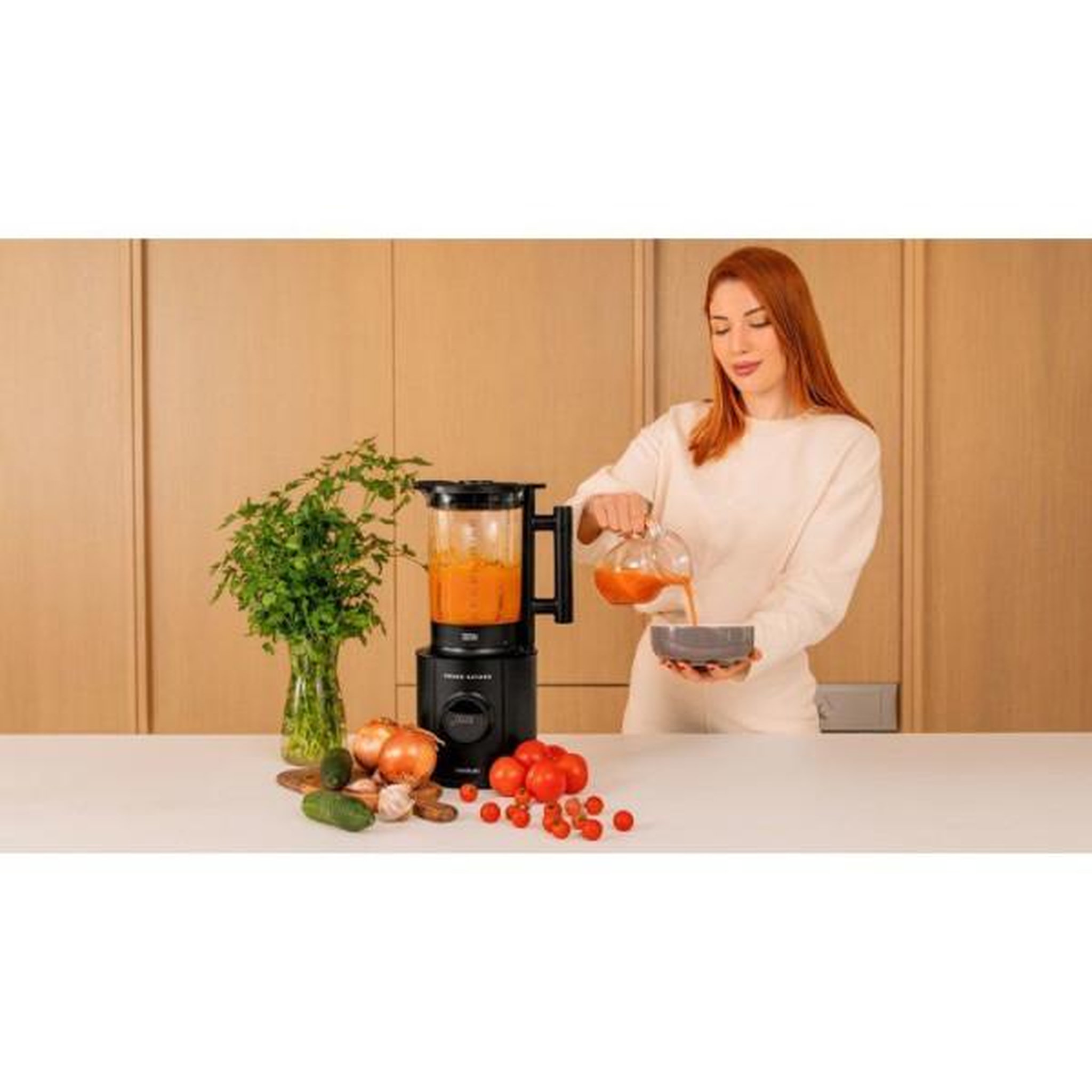 Voir la diapositive 3 : CECOTEC Mixeur Electrique  - CECOTEC - Grand Katana Total Destroy Screen B - 2700 W - 1,8 L - Bol en verre - Noir