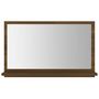 Voir la diapositive 3 : VIDAXL Miroir de bain Chene marron 60x10,5x37 cm Bois d'ingenierie