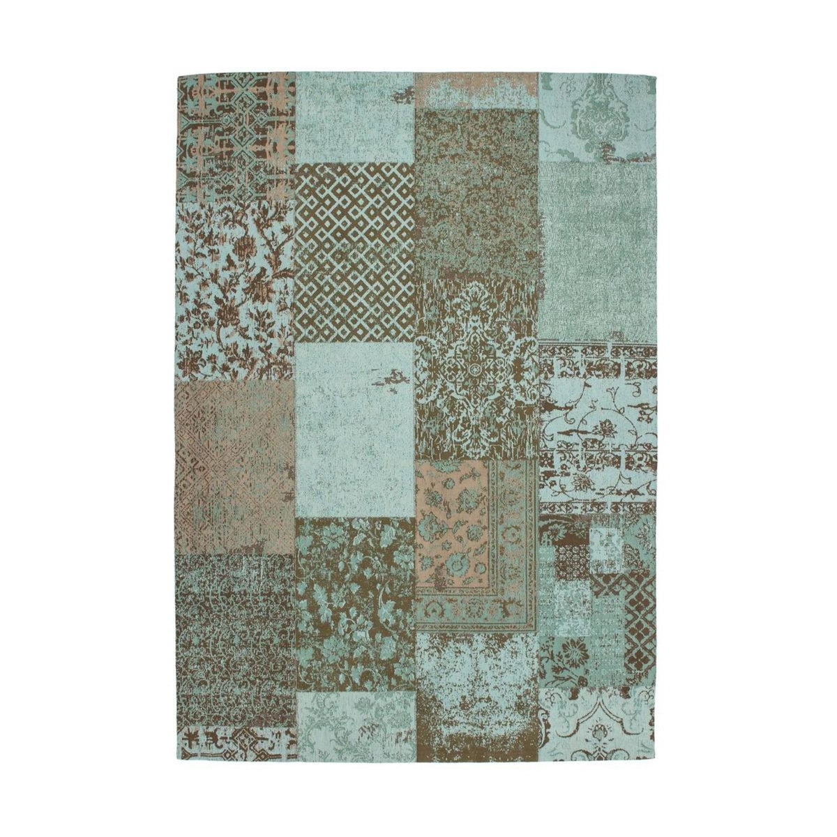 Paris Prix Tapis Tissé Vintage Patchwork  Symphony  Turquoise