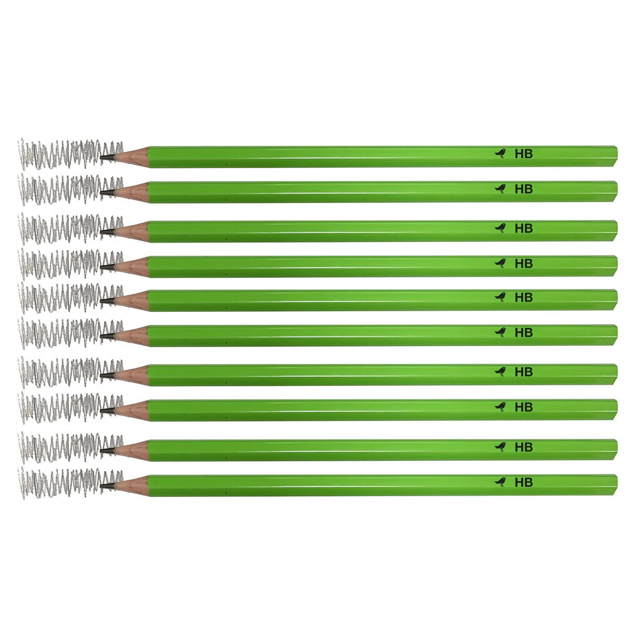 Voir la diapositive 4 : AUCHAN Lot de 10 crayons graphite HB