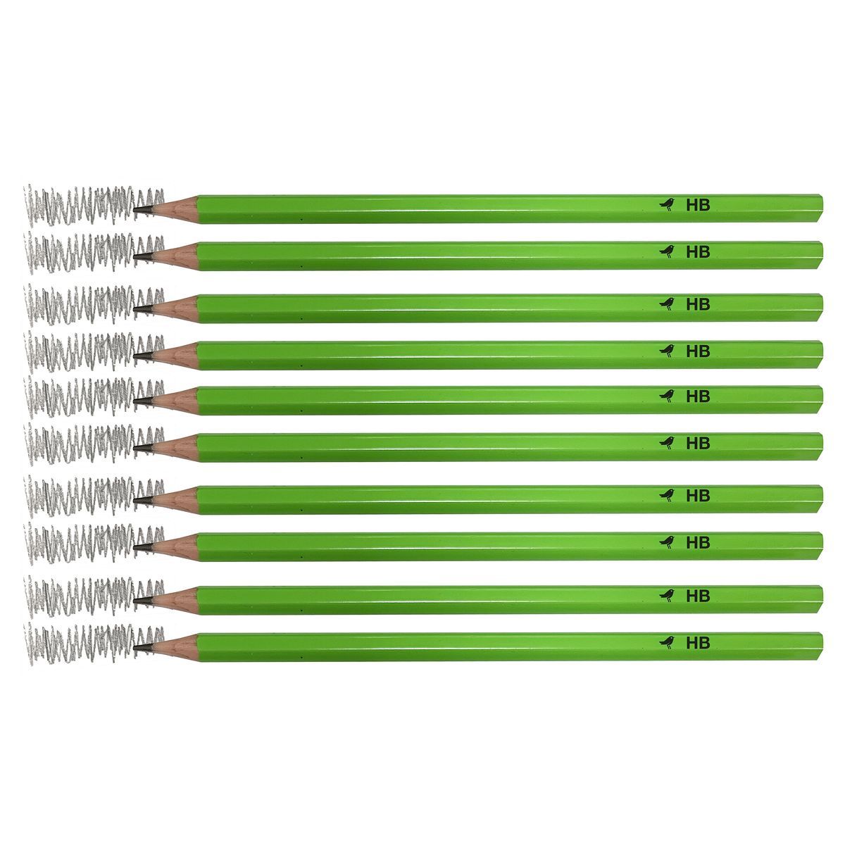 AUCHAN Lot de 10 crayons graphite HB