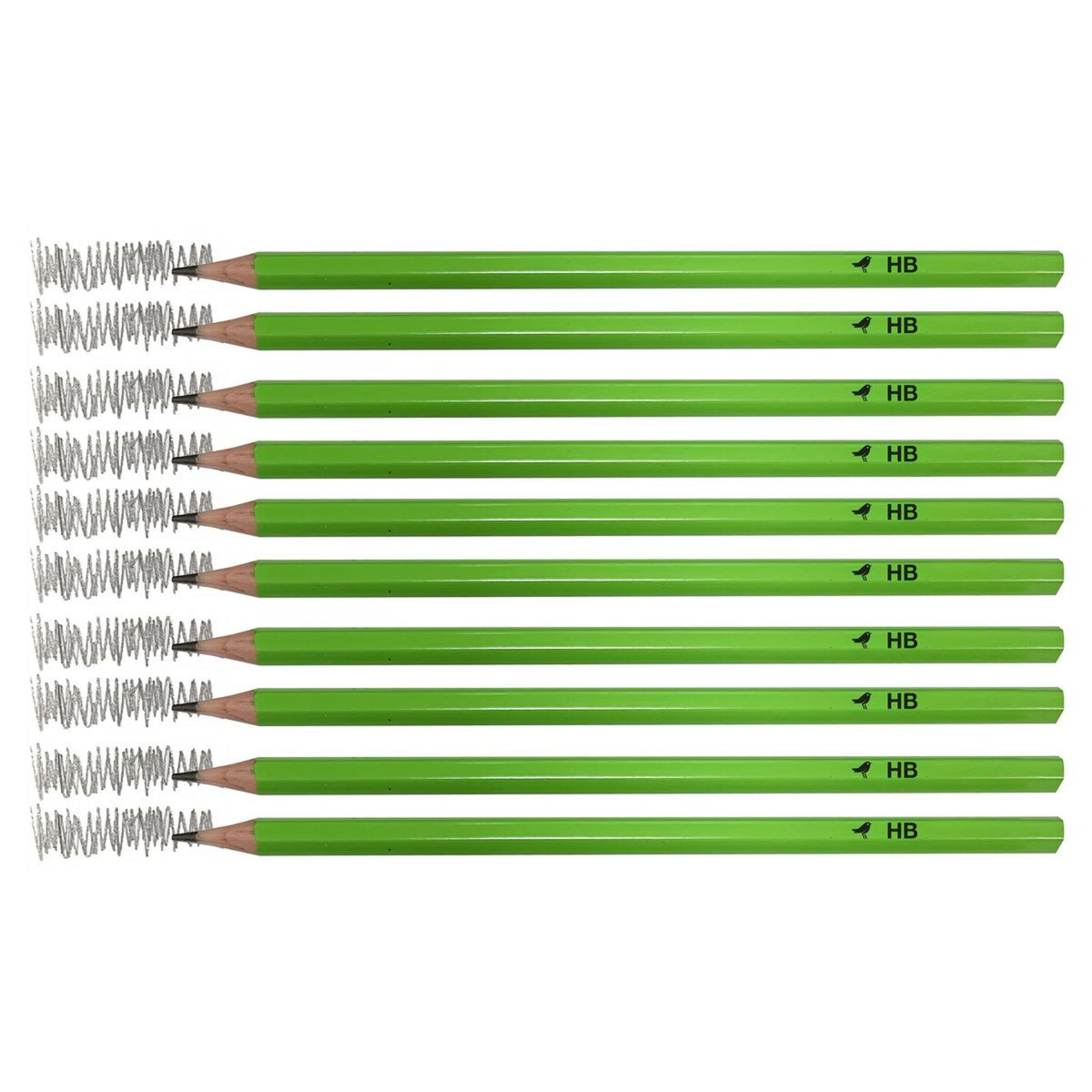 AUCHAN Lot de 10 crayons graphite HB