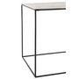 Voir la diapositive 3 : Paris Prix Lot de 2 Tables Gigognes  Haus  55cm Argent & Noir