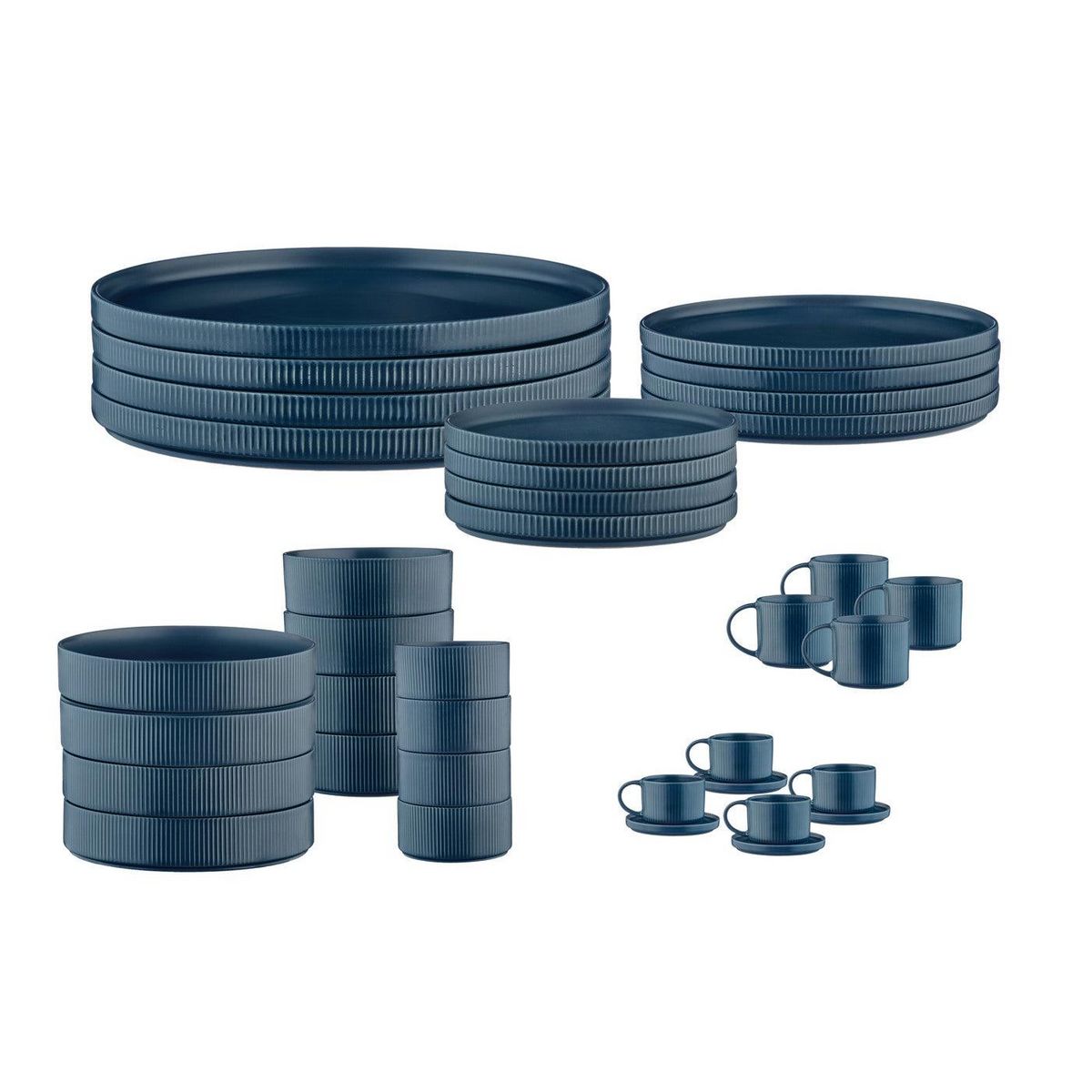 BJORN Service Complet SCANDI - 36 pièces - Marine