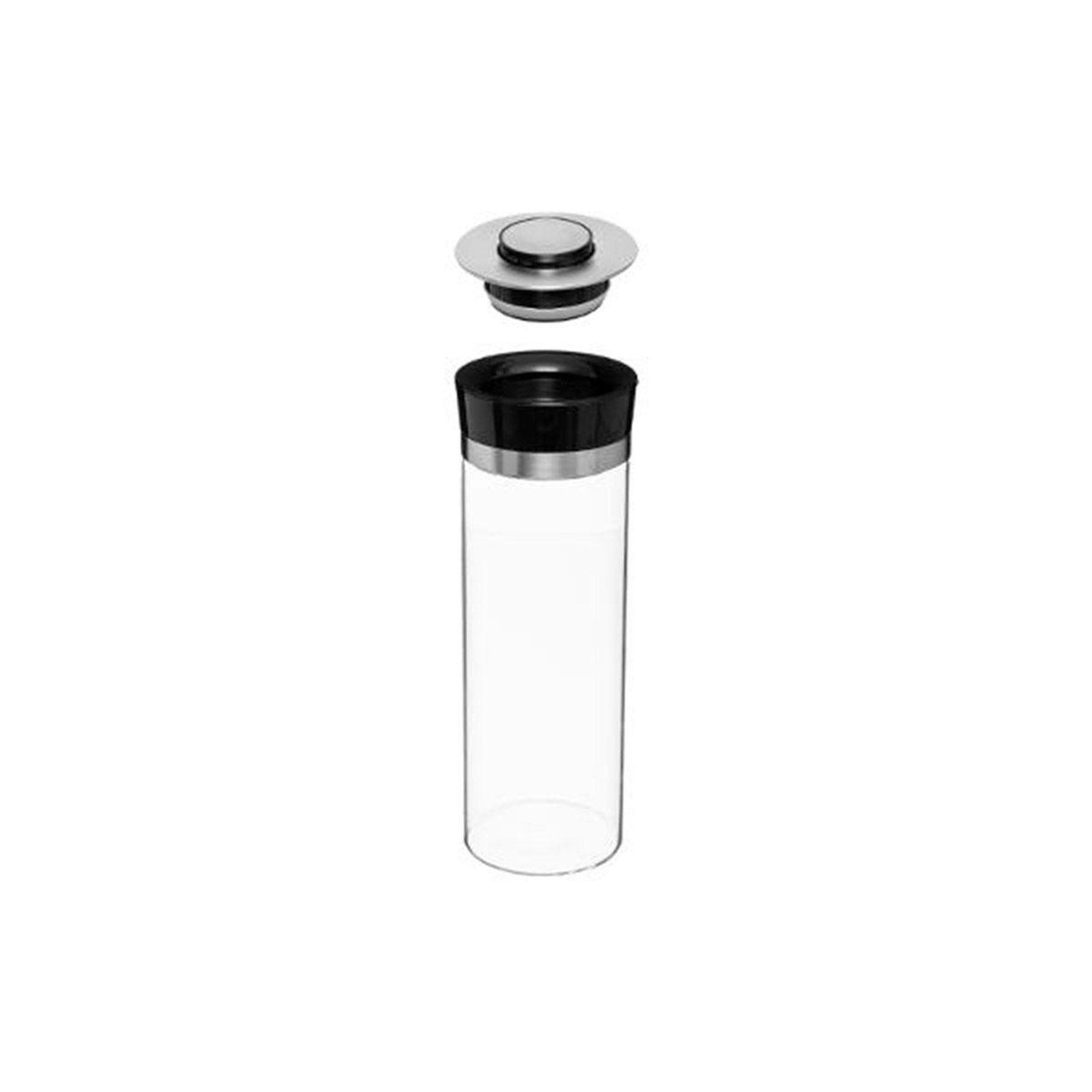 Voir la diapositive 2 : FIVE Bocal en verre  pusheat  1,7l transparent
