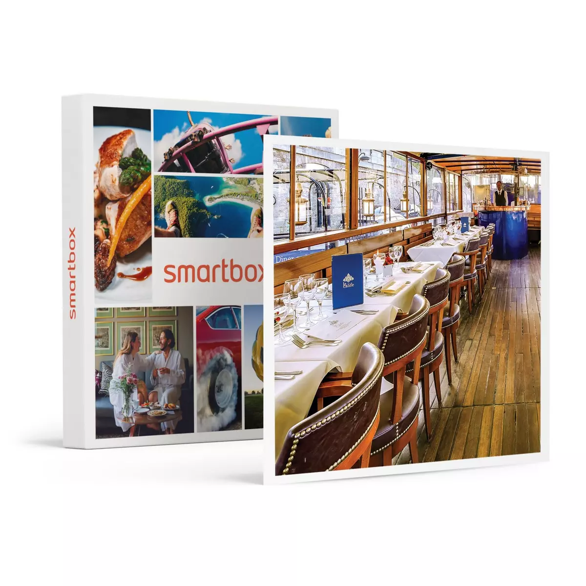 Smartbox 2h de croisière sur la Seine avec cocktail et déjeuner gastronomique en famille - Coffret Cadeau Gastronomie