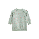 Petit Béguin Robe enfant en molleton Lison. Coloris disponibles : Vert