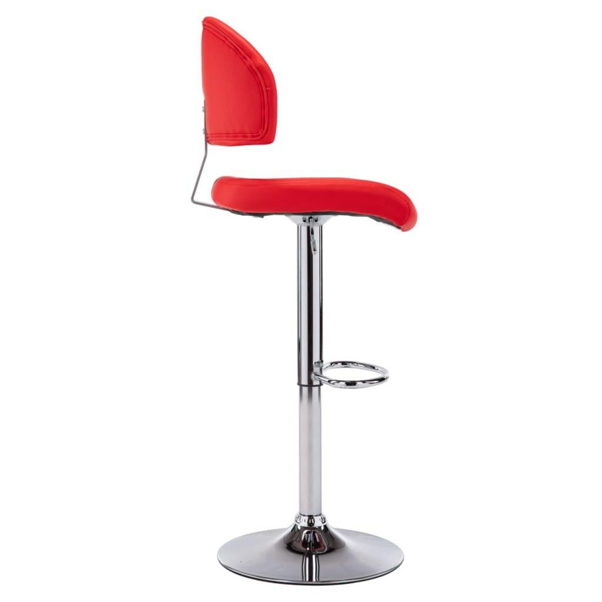 VIDAXL Tabouret de bar Rouge Similicuir