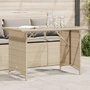 Voir la diapositive 1 : VIDAXL Table de jardin avec dessus en verre beige 110x68x70 cm rotin