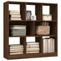 Voir la diapositive 3 : VIDAXL Bibliotheque Chene marron 97,5x29,5x100 cm Bois d'ingenierie