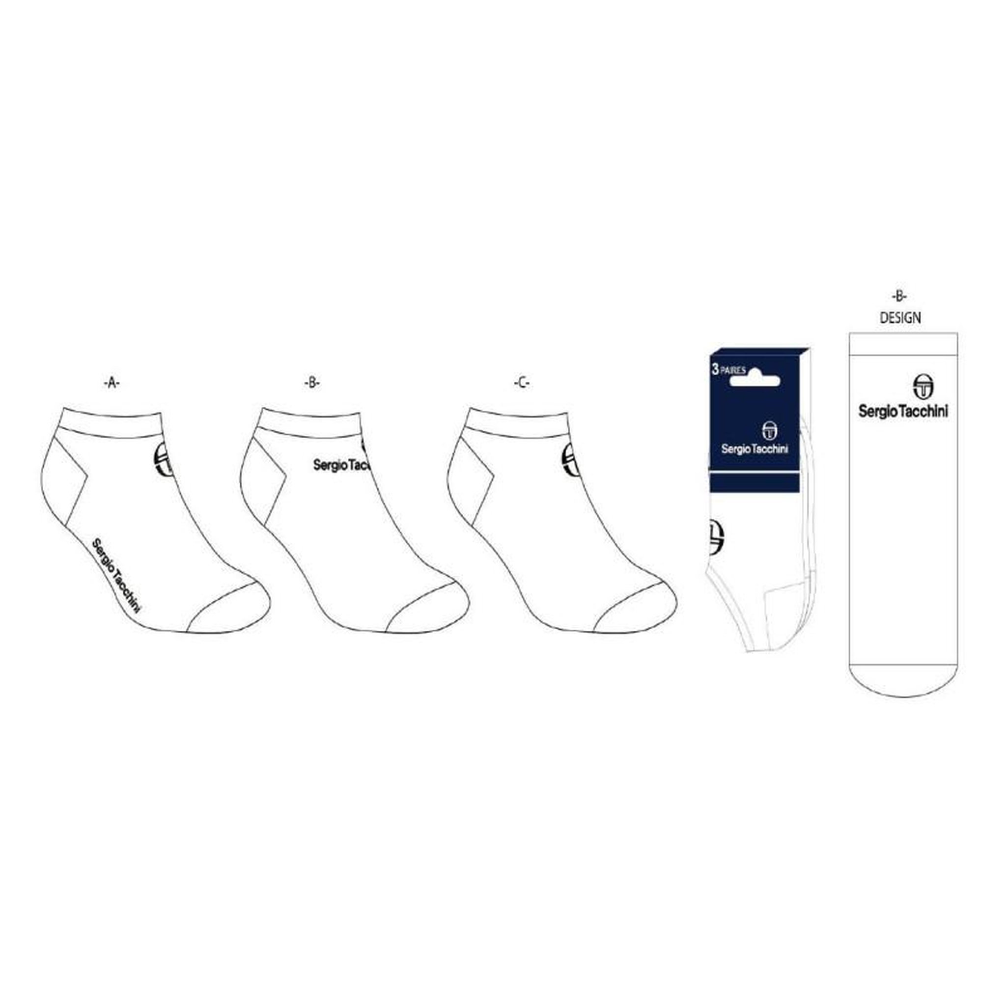 Voir la diapositive 5 : SERGIO TACCHINI Chaussettes Homme SNEAKER SERGIO TACCHINI