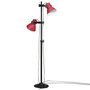 Voir la diapositive 2 : VIDAXL Lampadaire 25 W rouge delave 25x25x90/160 cm E27