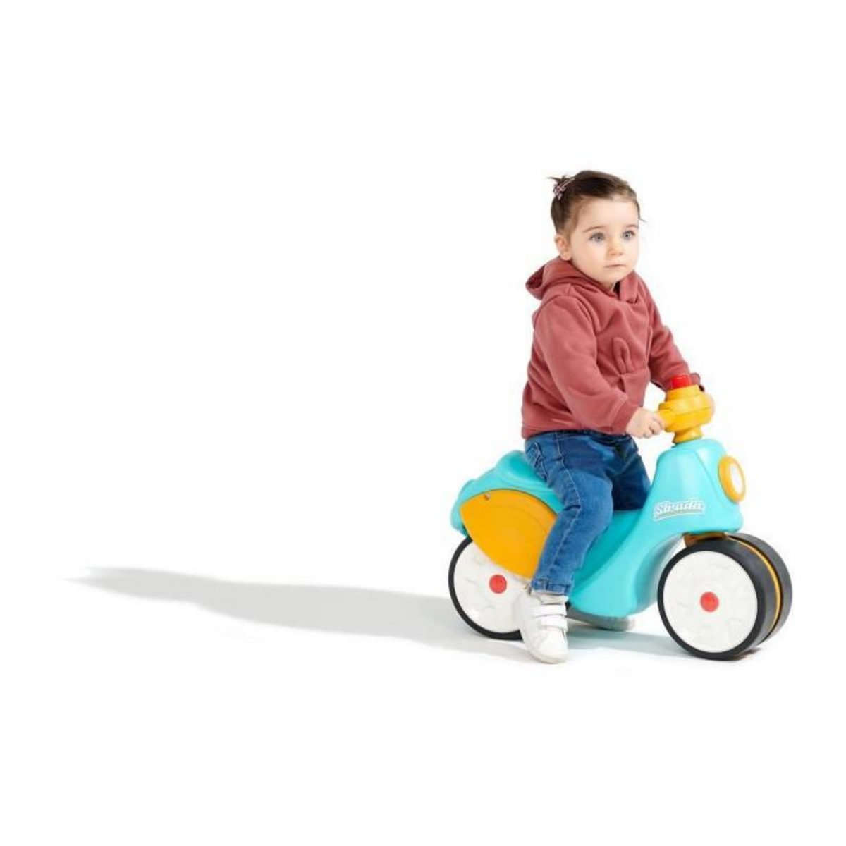 FALK Porteur enfant Scooter Strada Bleu et Jaune 1 à 3 ans - Falk