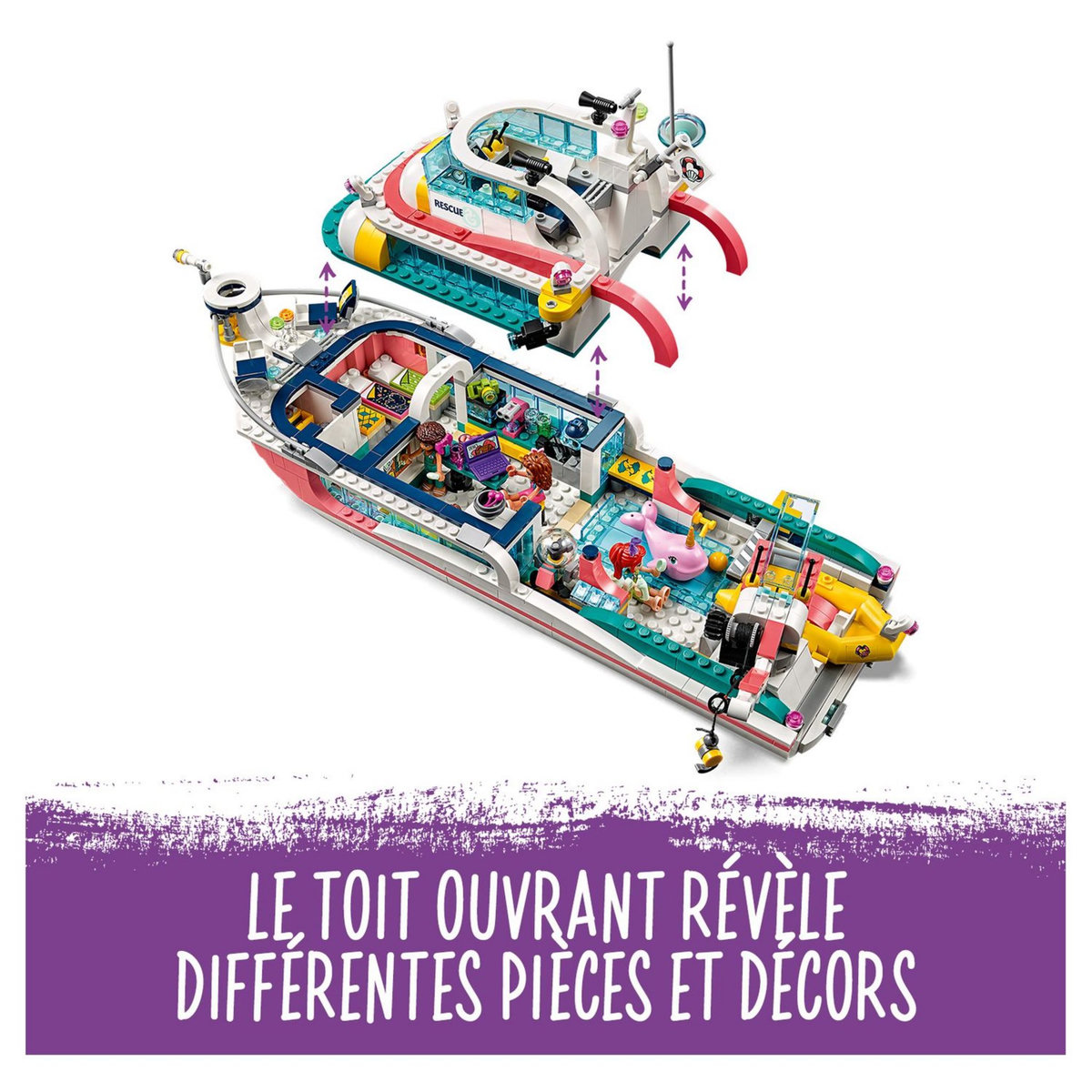 LEGO Friends 41381 - Le bateau de sauvetage