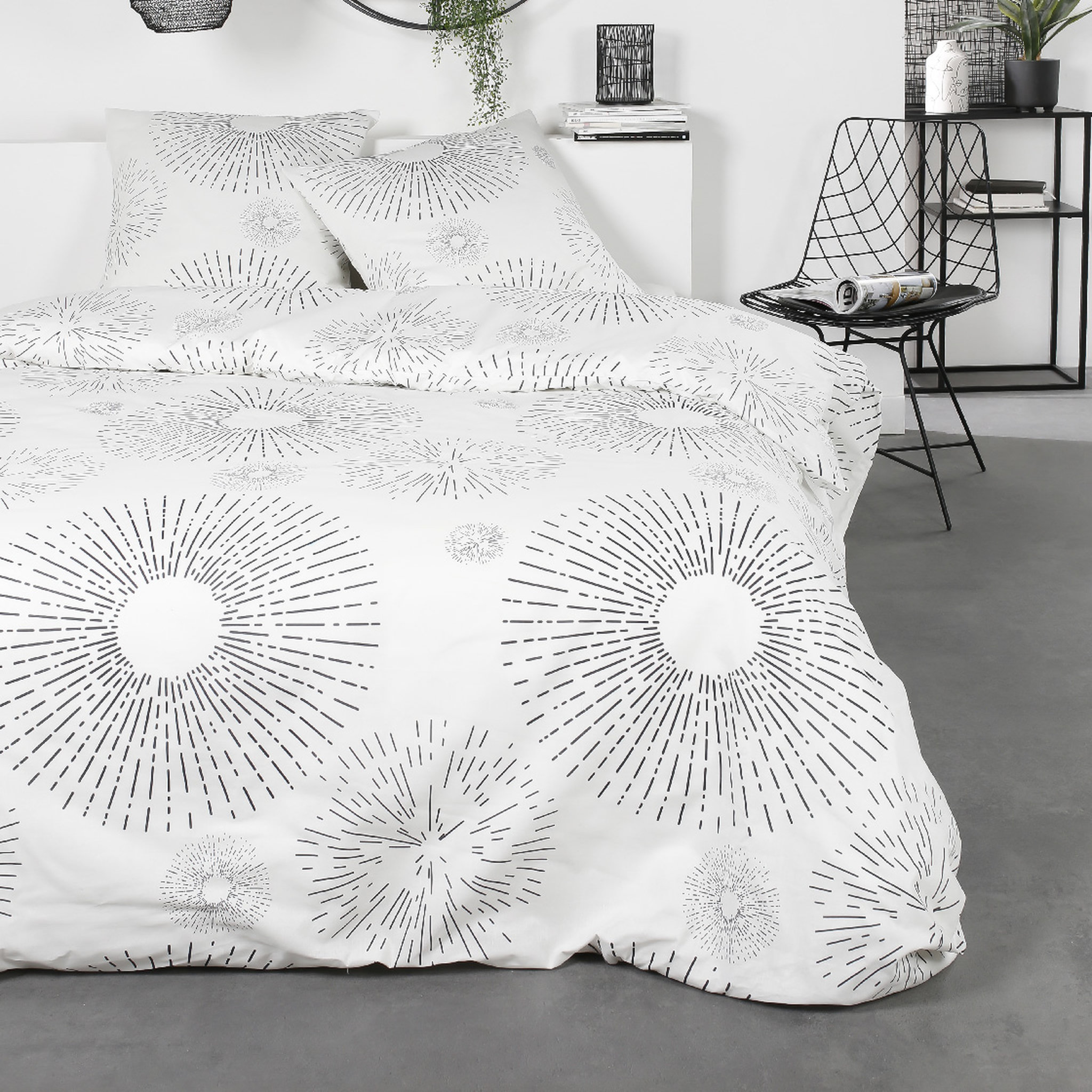 Voir la diapositive 1 : TODAY Parure housse de couette en flanelle LEO