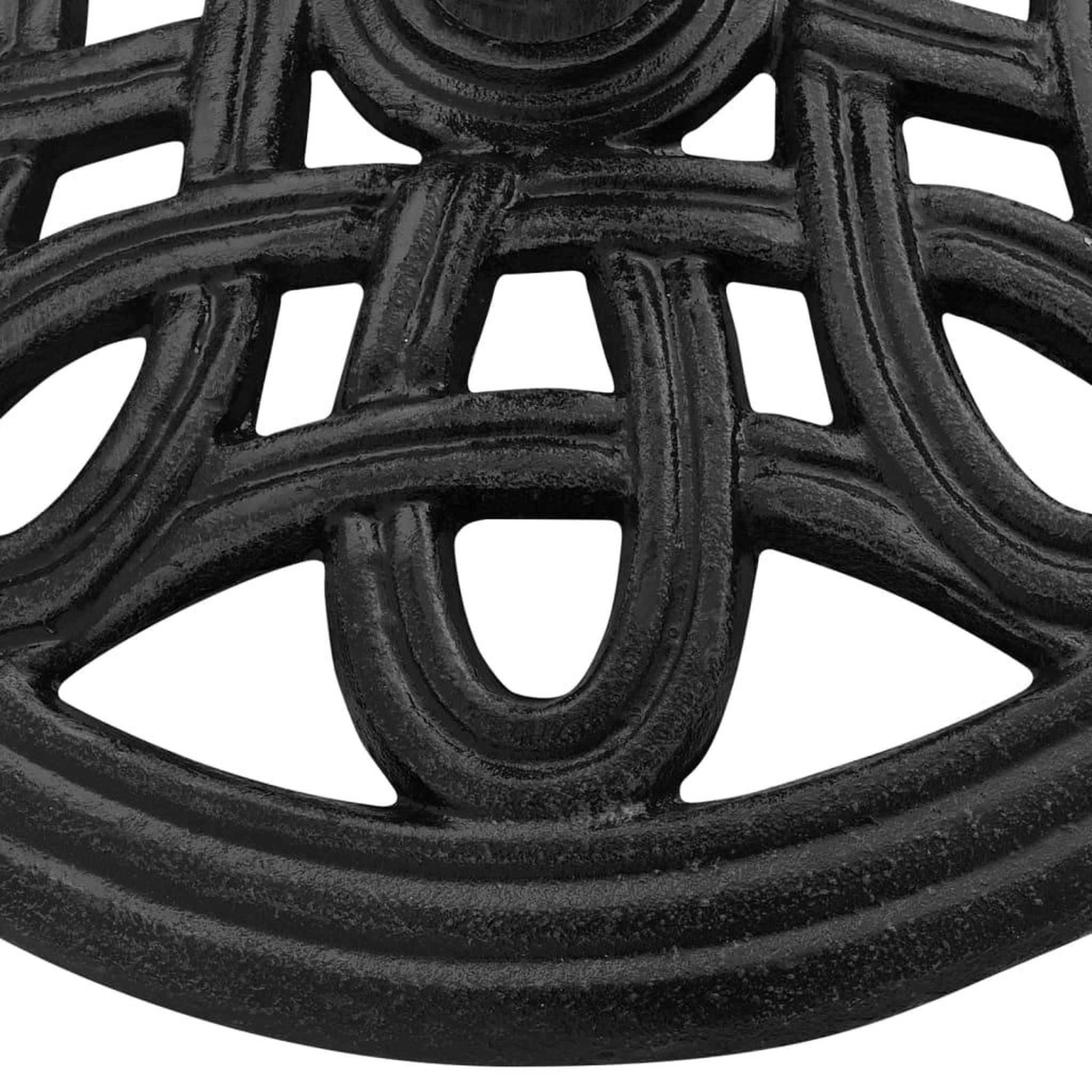 Voir la diapositive 4 : VIDAXL Socle de parasol Noir 44x44x32 cm Fonte