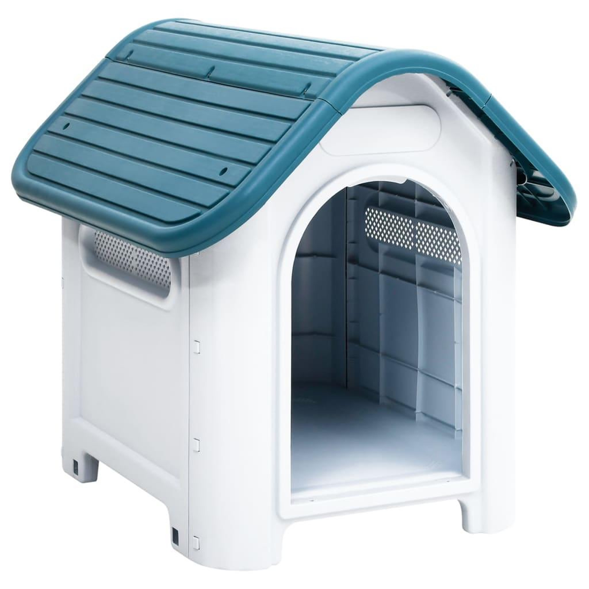 VIDAXL Niche pour chien Bleu 59x75x66 cm Polypropylene