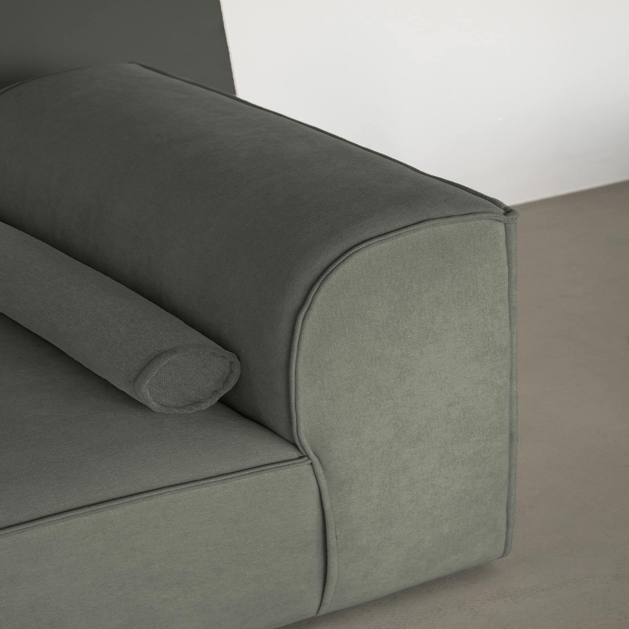 Voir la diapositive 6 : BEST MOBILIER Felix - canapé modulable 2 places en tissu texturé