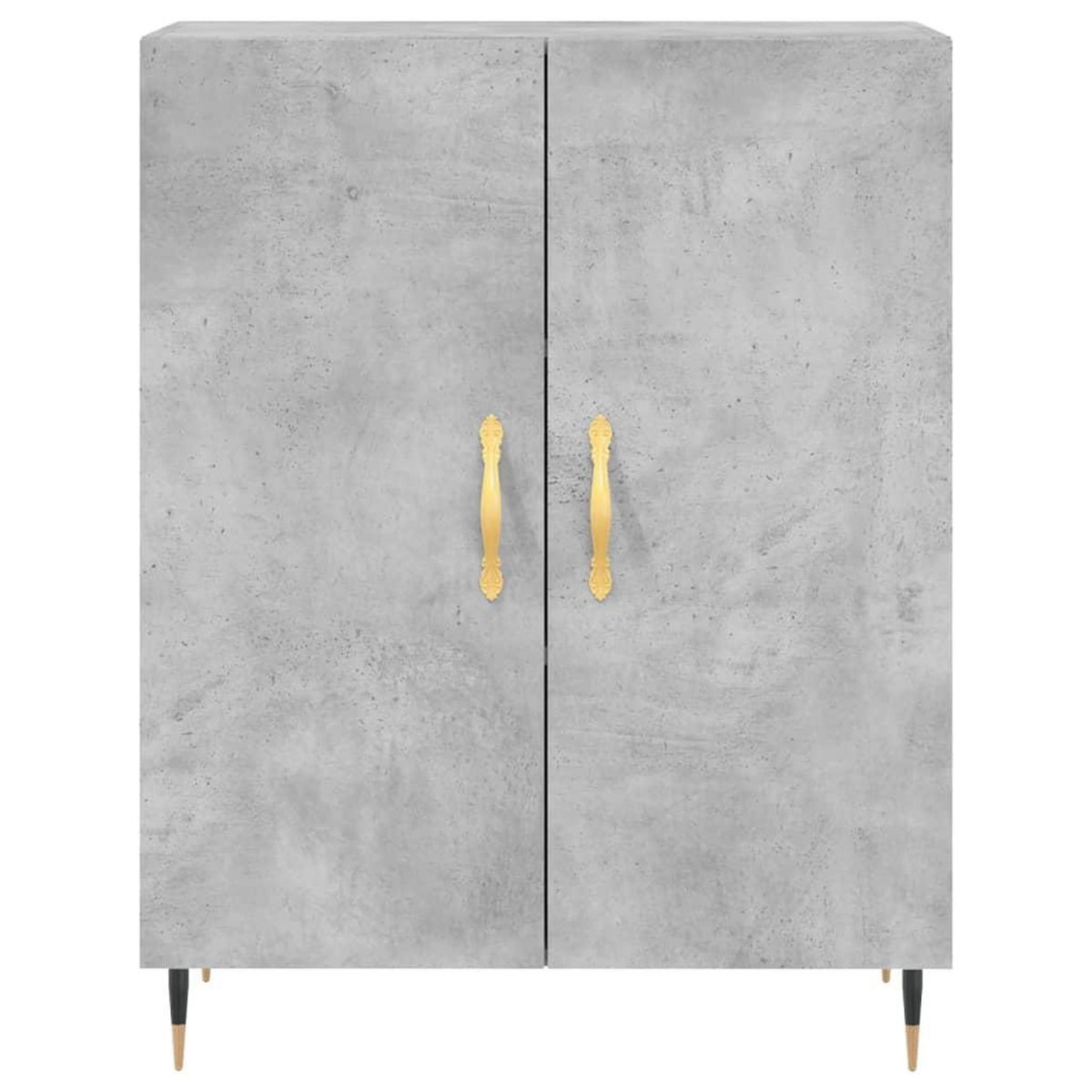 VIDAXL Buffet gris beton 69,5x34x90 cm bois d'ingenierie