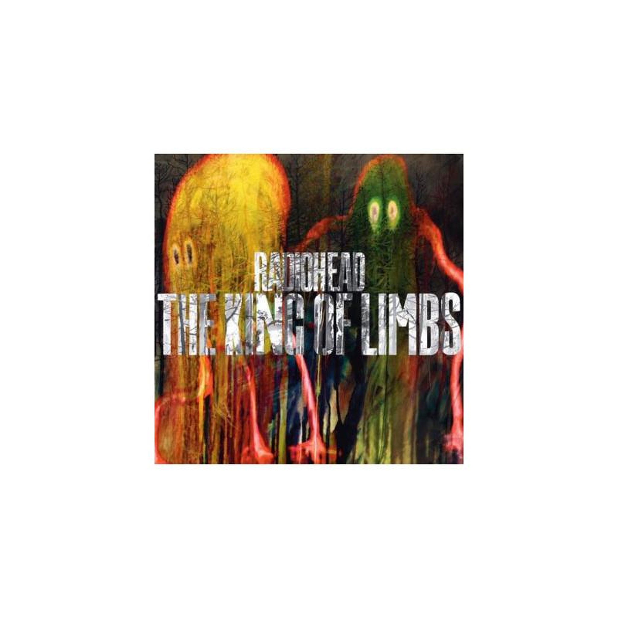 Vinyle king of limbs « rehabilitated » pochette d'art illustrée figures stylisées